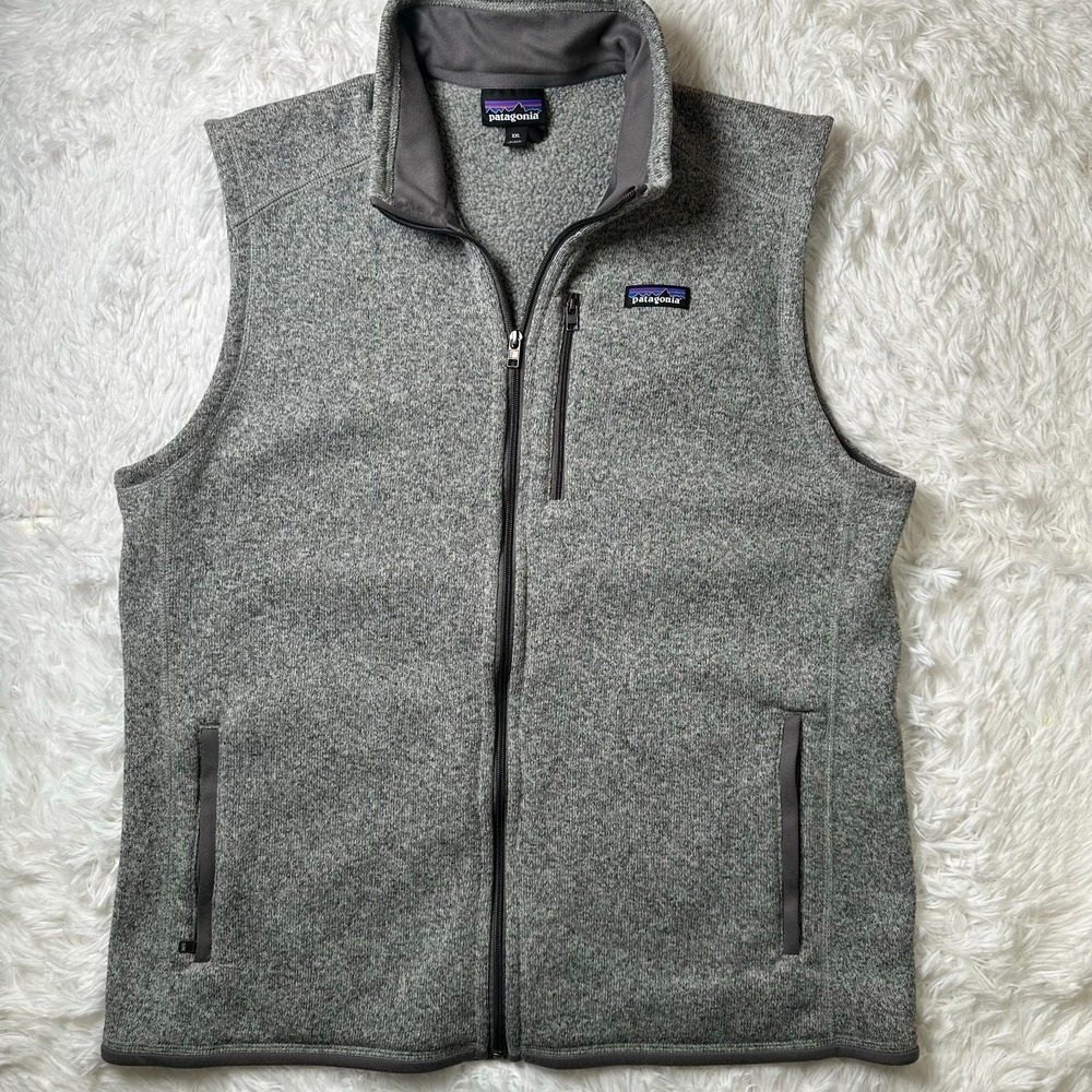 Patagonia Better Sweater Vest Mens XXL Stonewash Gray Full Zip Fleece 25882